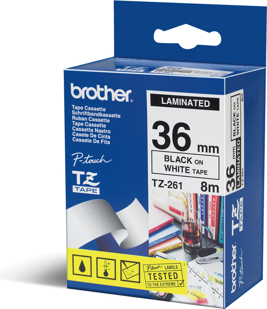 Brother TZE-261, Schwarz auf weiss, TZ, China, 5 Jahr(e), Brother, 3,6 cm
