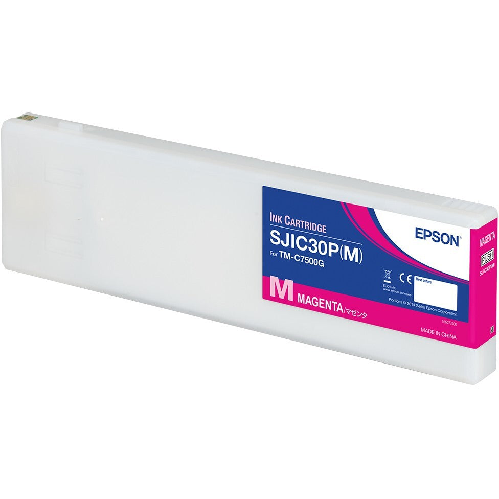 Epson SJIC30P(M): Ink cartridge for ColorWorks C7500G (Magenta), Magenta, Tinte auf Pigmentbasis, 294,3 ml, 1 Stück(e)