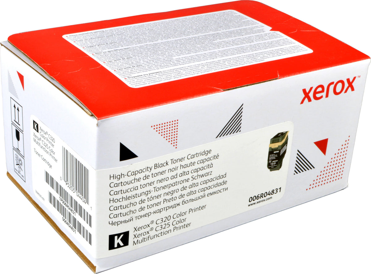 Xerox ® C320 Farbdrucker/C325 Farb-Multifunktionsdrucker Hohe Kapazität-Tonermodul Schwarz (8000 Seiten) - 006R04831, 8000 Seiten, 5500 Seiten, Schwarz, 1 Stück(e)
