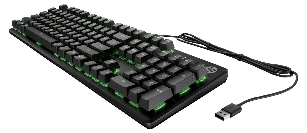 HP Pavilion Gaming-Tastatur 550, Volle Größe (100%), Kabelgebunden, USB, LED, Schwarz