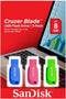 Sandisk USB Stick Cruzer Blade USB Flash Drive 3pack 32GB, Typ-A, 2.0, Ohne Deckel, Blau, Grün, Pink