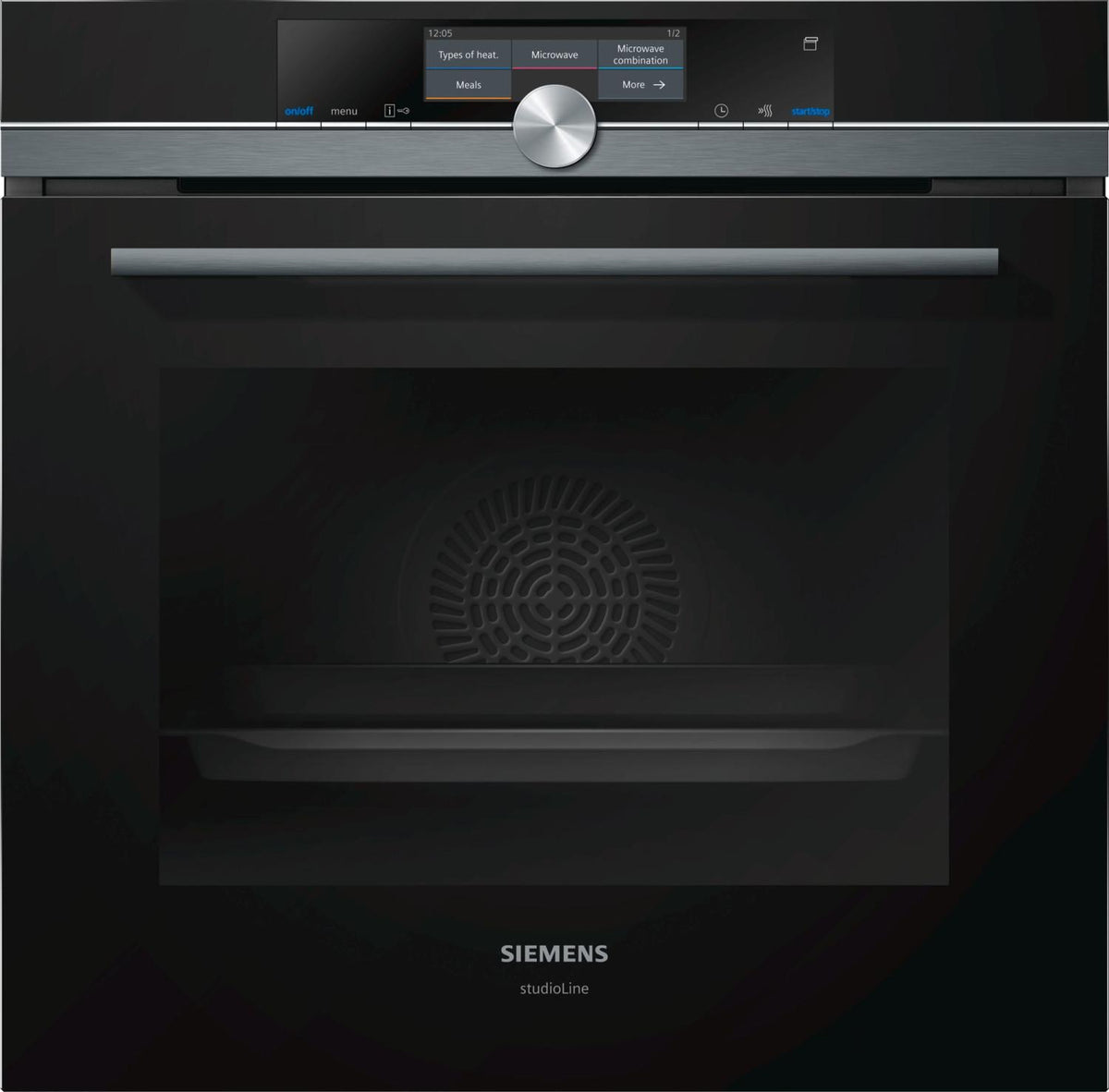 Siemens iQ700 HS858GXB6 Studioline, Medium, Elektrischer Ofen, 71 l, 3600 W, 71 l, Integriert