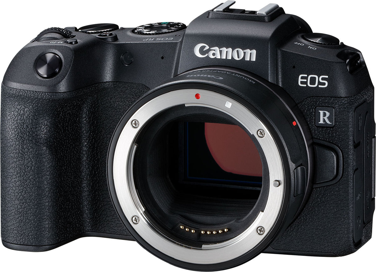Canon EOS RP Body + EF-EOS R Adapter, 26,2 MP, 6240 x 4160 Pixel, CMOS, 4K Ultra HD, Touchscreen, Schwarz