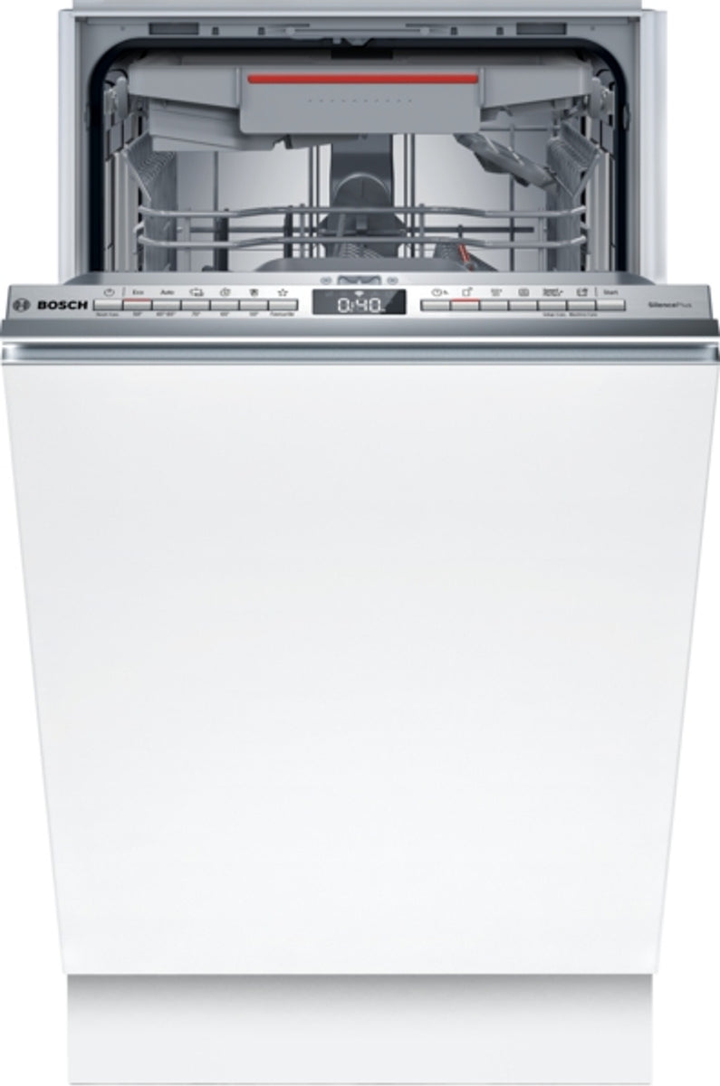 Bosch Serie 4 SPV4HMX49E, Voll integriert, Single (45 cm breit), Edelstahl, Tasten, 1,75 m, 1,65 m