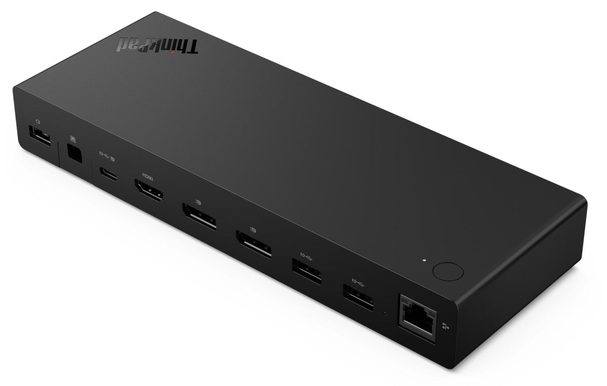 Lenovo ThinkPad USB4 Dock 5000, Kabelgebunden, Thunderbolt 4, 65 W, 1000 Mbit/s, Schwarz, Eclipse Black