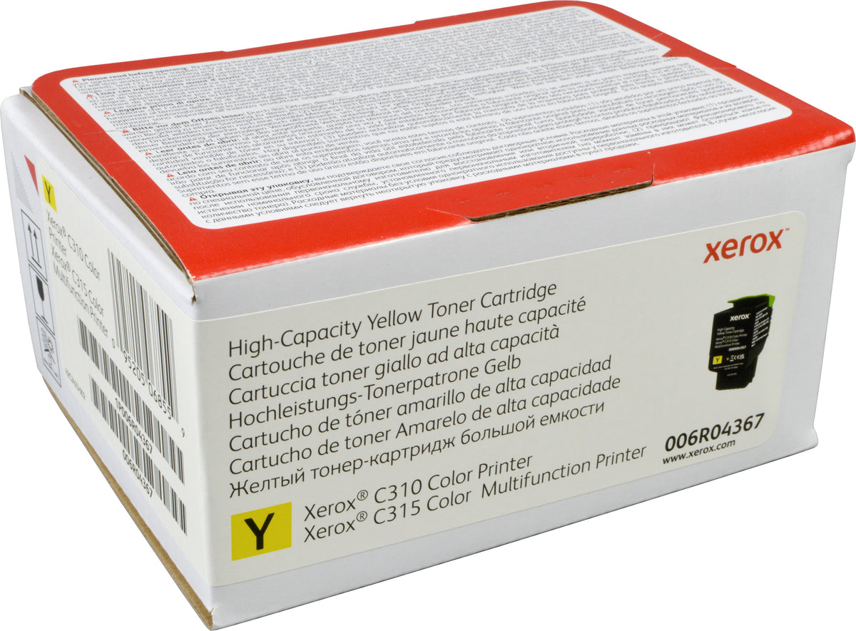 Xerox ® C310 Farbdrucker/C315 Farb-Multifunktionsdrucker Hohe Kapazität-Tonermodul Gelb (5500 Seiten) - 006R04367, 0 Seiten, 5500 Seiten, Gelb, 1 Stück(e)