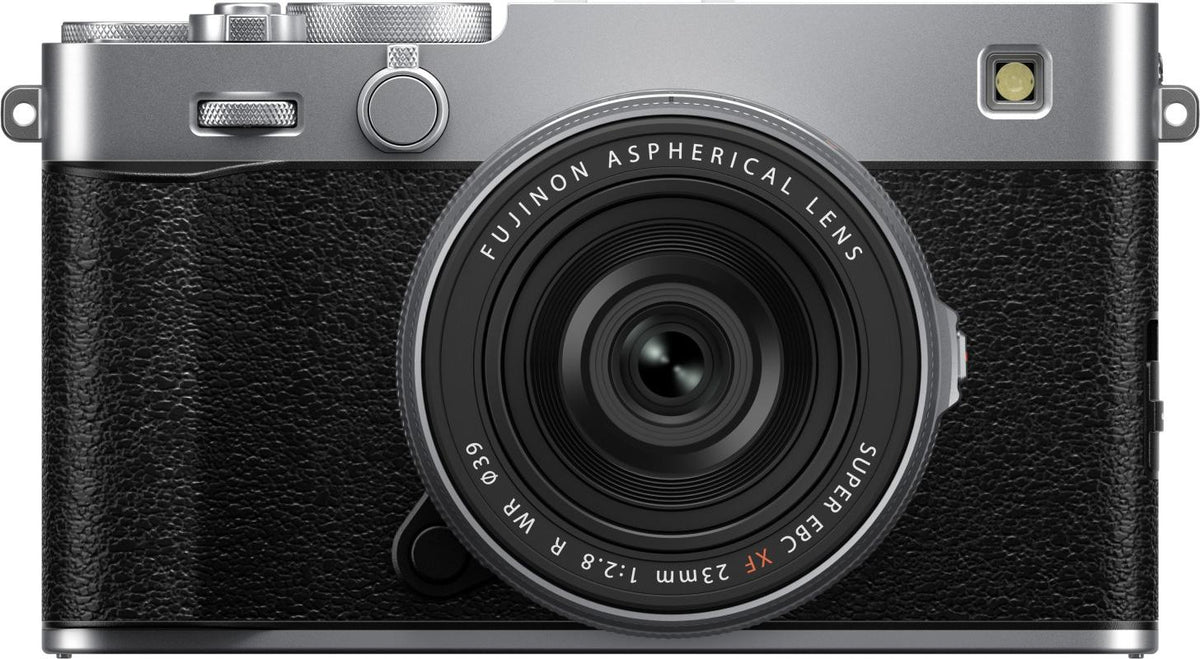 Fujifilm X -E5 KIT XF23mm - Silver, 40,2 MP, 7728 x 5152 Pixel, X-Trans CMOS 5 HR, 6.2K, Touchscreen, Silber