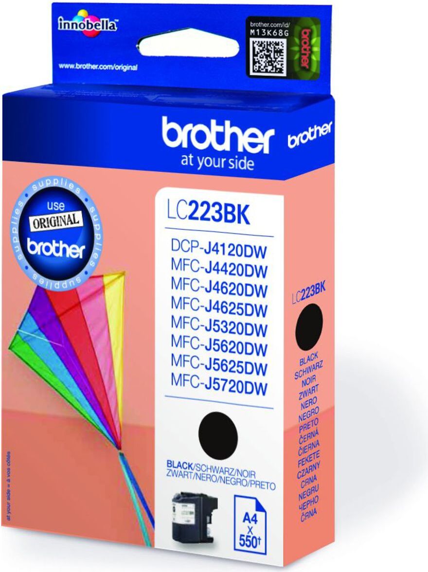 Brother LC-223BK, Schwarz, 1 Stück(e), 550 Seiten, Einzelpackung