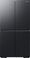 Samsung 4-Türen French Door Kühlschrank mit AI Energy Mode, 649 ℓ, Freistehend, French door, Schwarz, Berührung, LED, Innen