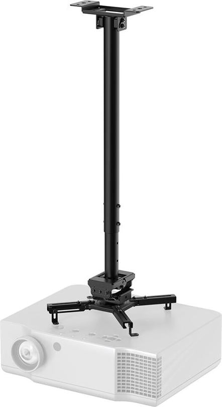 Neomounts CL25-550BL1 Beamer Deckenhalterung - H 74,5-114,5 cm - einfache Installation - volle Bewegung, Zimmerdecke, 35 kg, Schwarz, Stahl, 745 - 1145 mm, -8 - 8°
